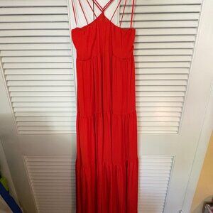 Express Orange Maxi Dress | Size Small